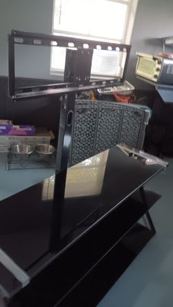 Black tv stand