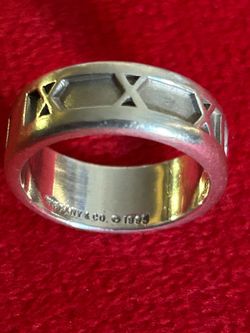 Tiffany & Co. Atlas Band in Sterling Silver size4.5