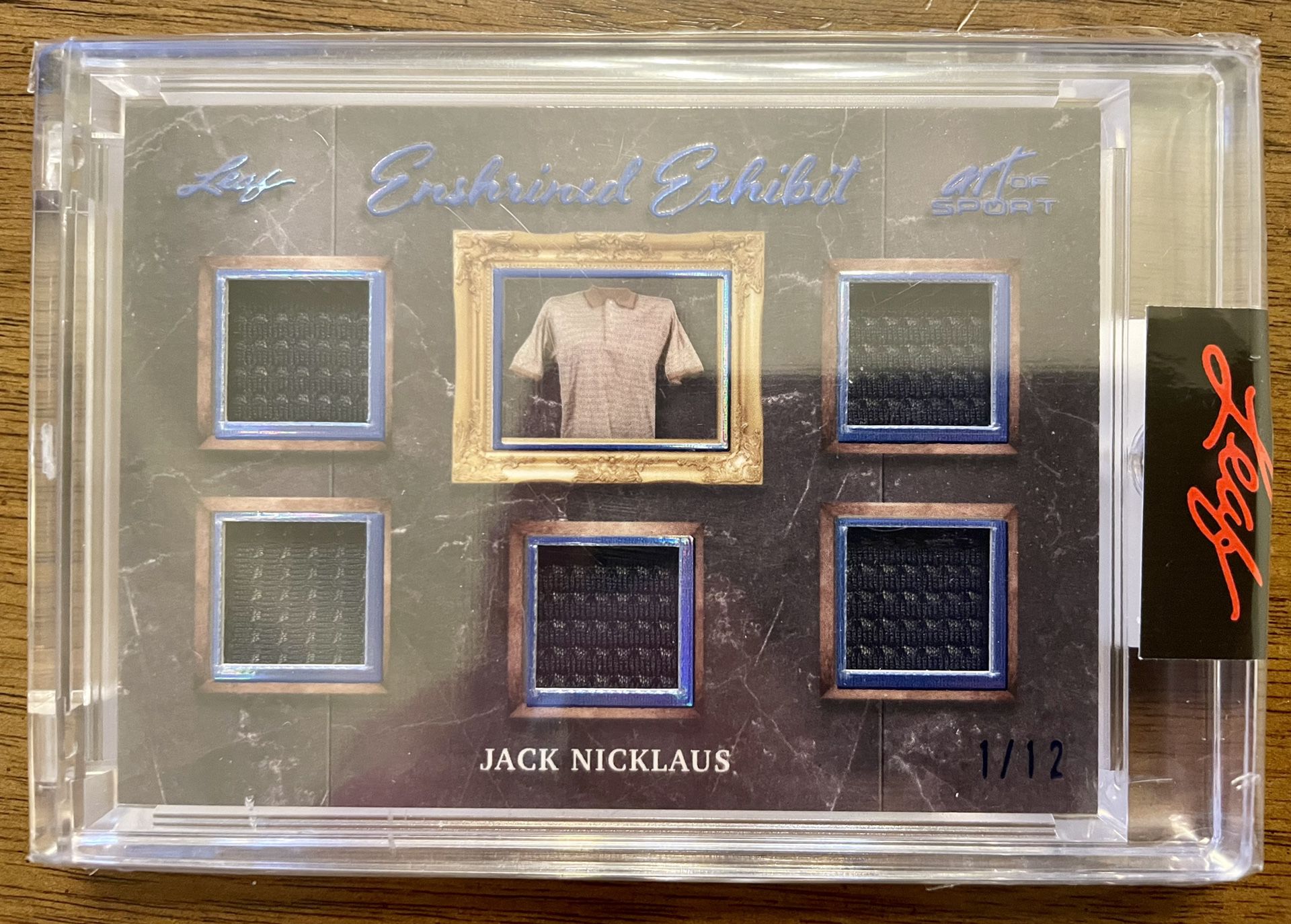 2021 LEAF ART OF SPORT Jack Nicklaus 5 PATCH Game Used ENSHRINED EXHIBIT 1 of 12