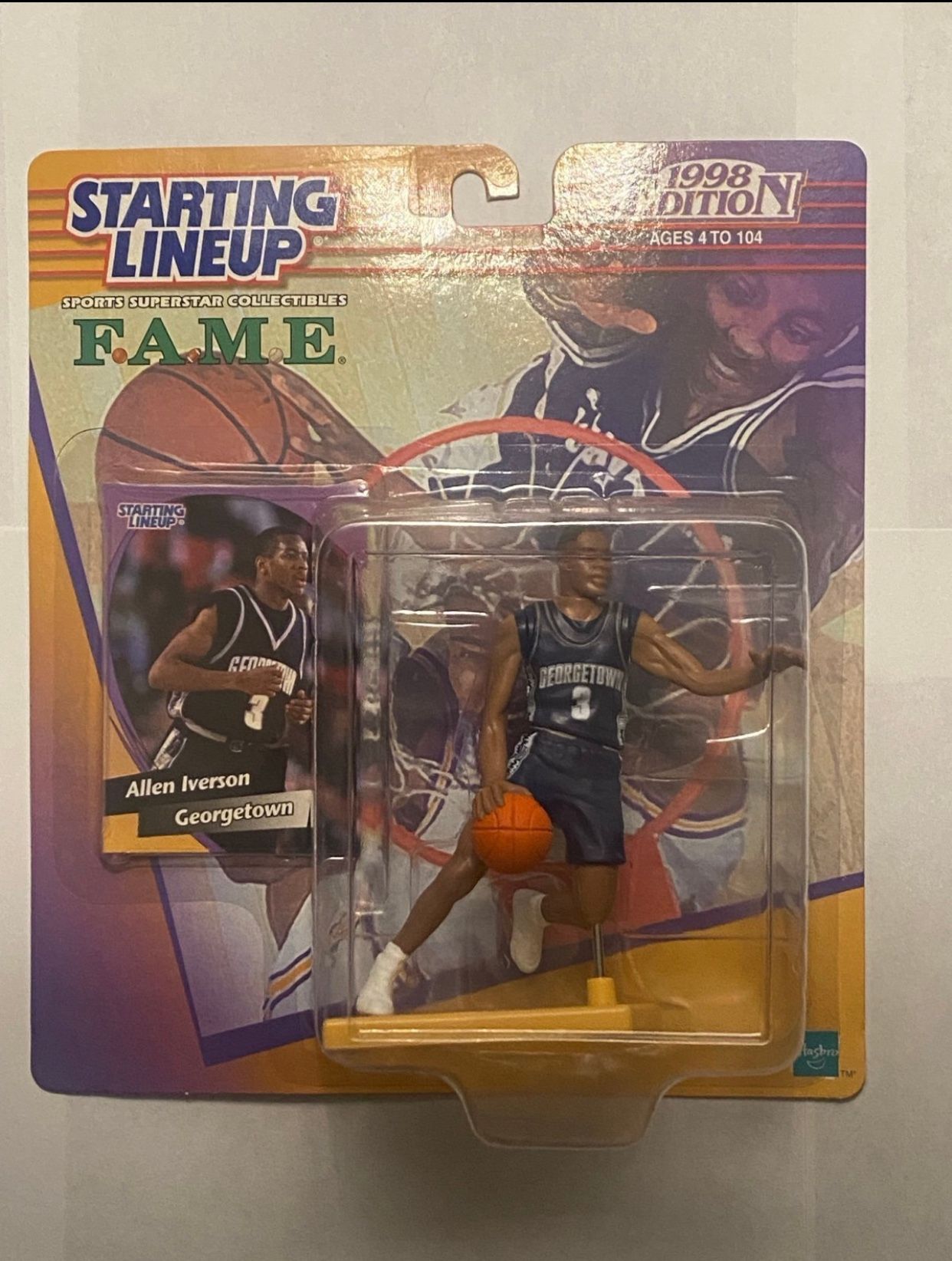 Original 1998 Allen Iverson Action Figure Still In Its Original Packaging!