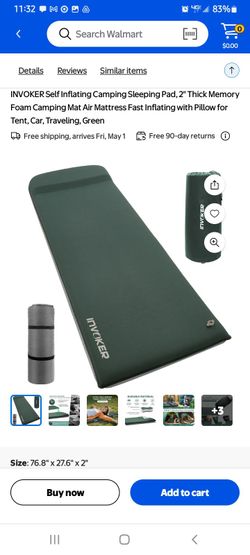 "INVOKER" self inflating sleeping mat for camping