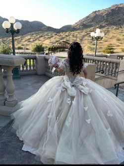 quinceañera dress champagne color