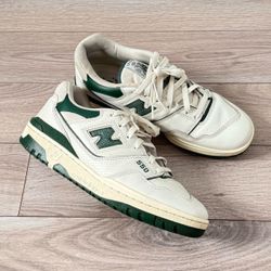 New Balance 550 x Aime Leon Dore  Natural Green Sneakers Used No Box Mens Size 9
