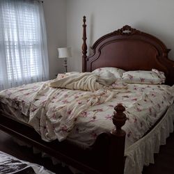 Stanley KING/QUEEN Beautifully Carved Bed Frame Beautiful Wood