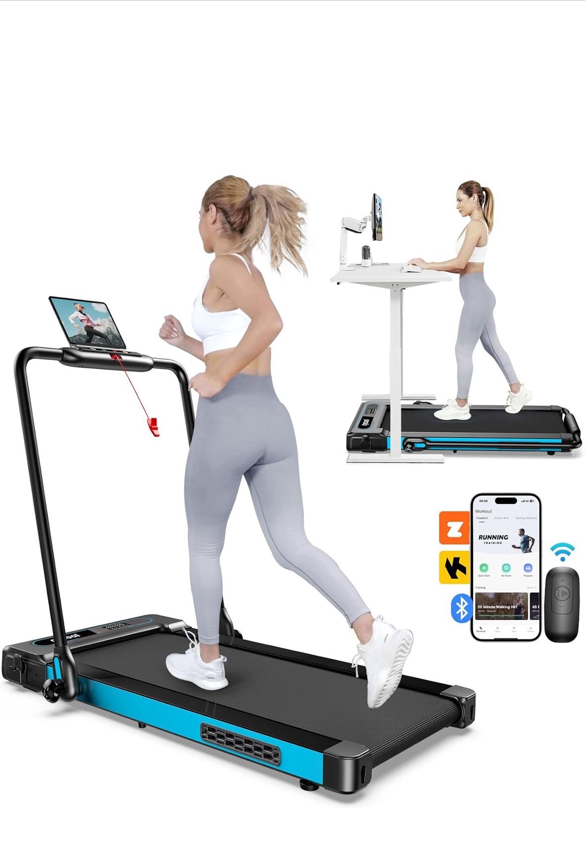 Under Desk Foldable Treadmill