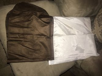 NEW 2 TWIN BED SKIRT BROWN SWADE $8 each
