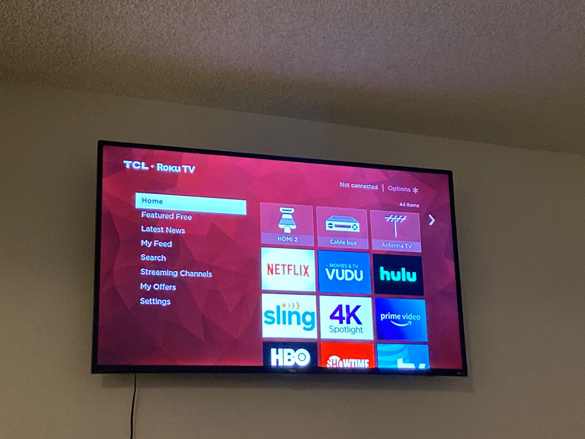 65 inch smart 4K Roku TCL TV