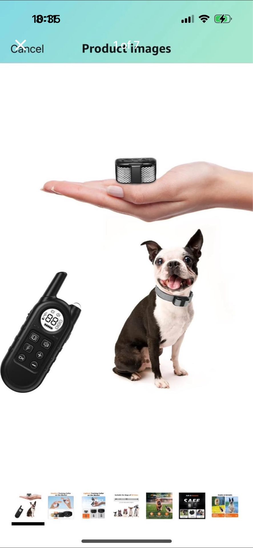 Dog Shock Collar, Lightest Dog Training Collar with Remote for Small Dogs 5-15lbs & Medium Large Dog