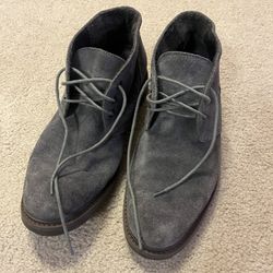 Gray suede men’s boots - size 9.5 