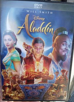 Aladdin Disney live action movie with Will Smith..very funny good movie!