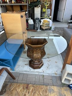 Vintage Glass Coffee Ta