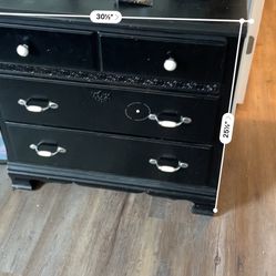Small Black Dresser 