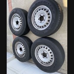 4 — 255/70r18 5x150 5x5.91 Stock Toyota Tundra Sequoia Wheels Rims Tires!!!!!