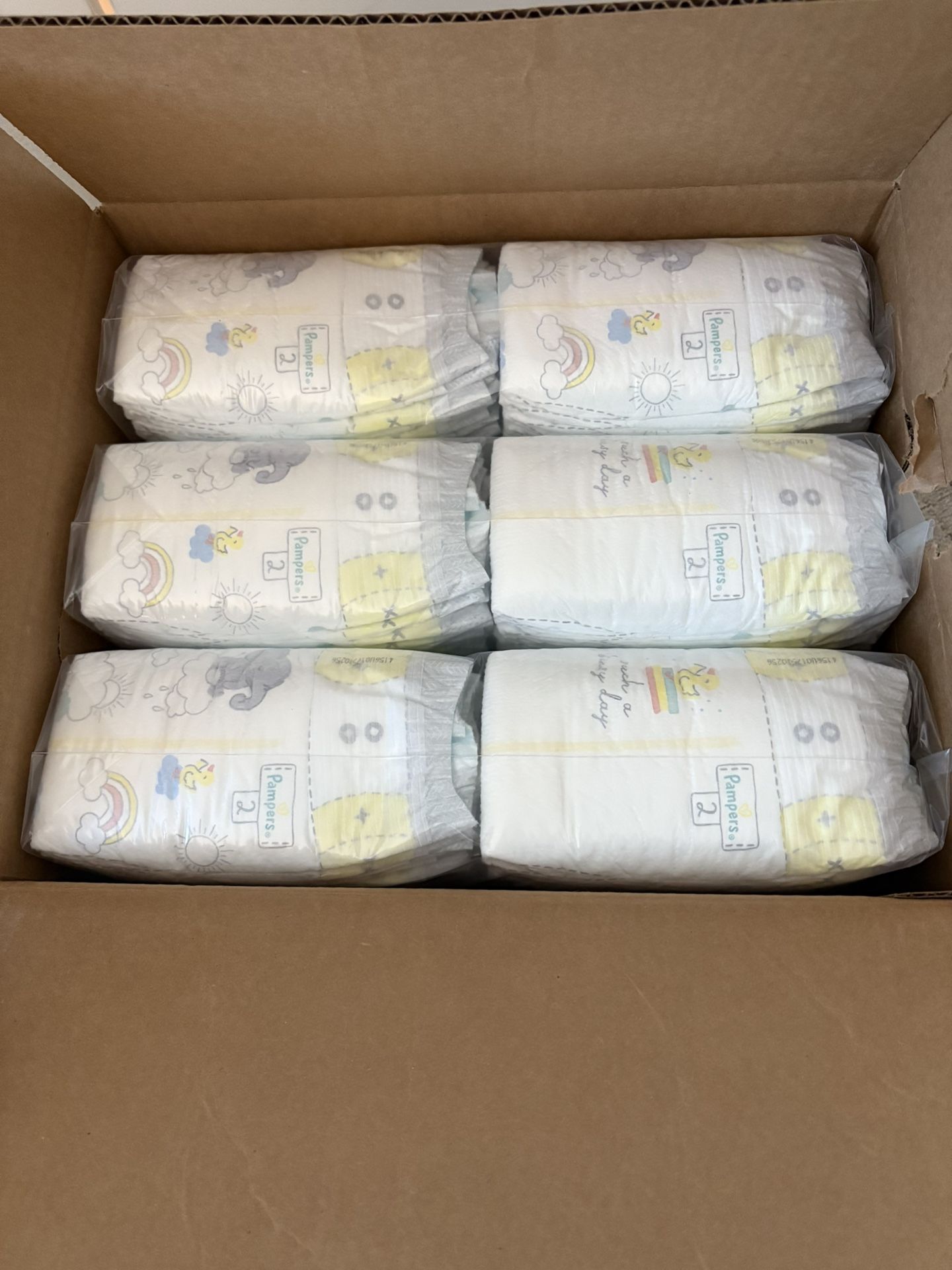 Pampers Swaddlers Diapers Size 2, 186 Count