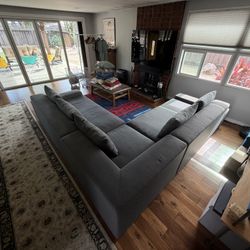 Crate & Barrel Section Couch 