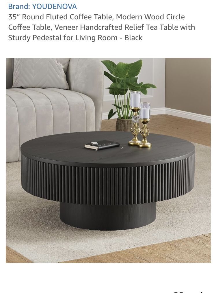 Brand New Round Flutter Coffee Table