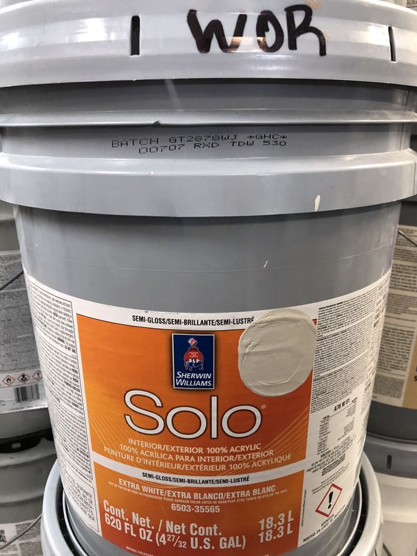 15 Gallons of Interior/Exterior Paint (Worldly Gray) for
