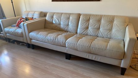 Leather sofa (2 pcs)