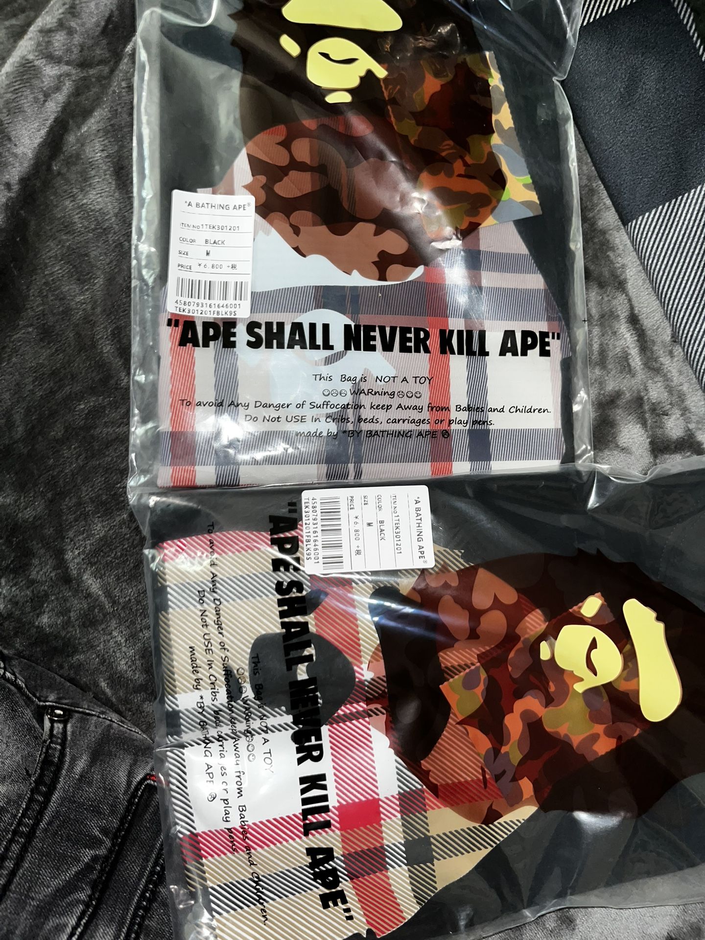 Bape Tee Two For 140 BOTH Size M