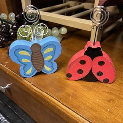 Two Wooden Picture Holders