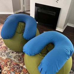 Yogibo Adult Size Bean Bags With Separate Head/arm Rest U Shape 