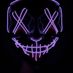Halloween Scary LED Purge Mask 