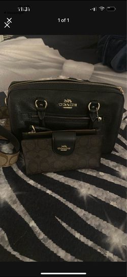 Black coach purse