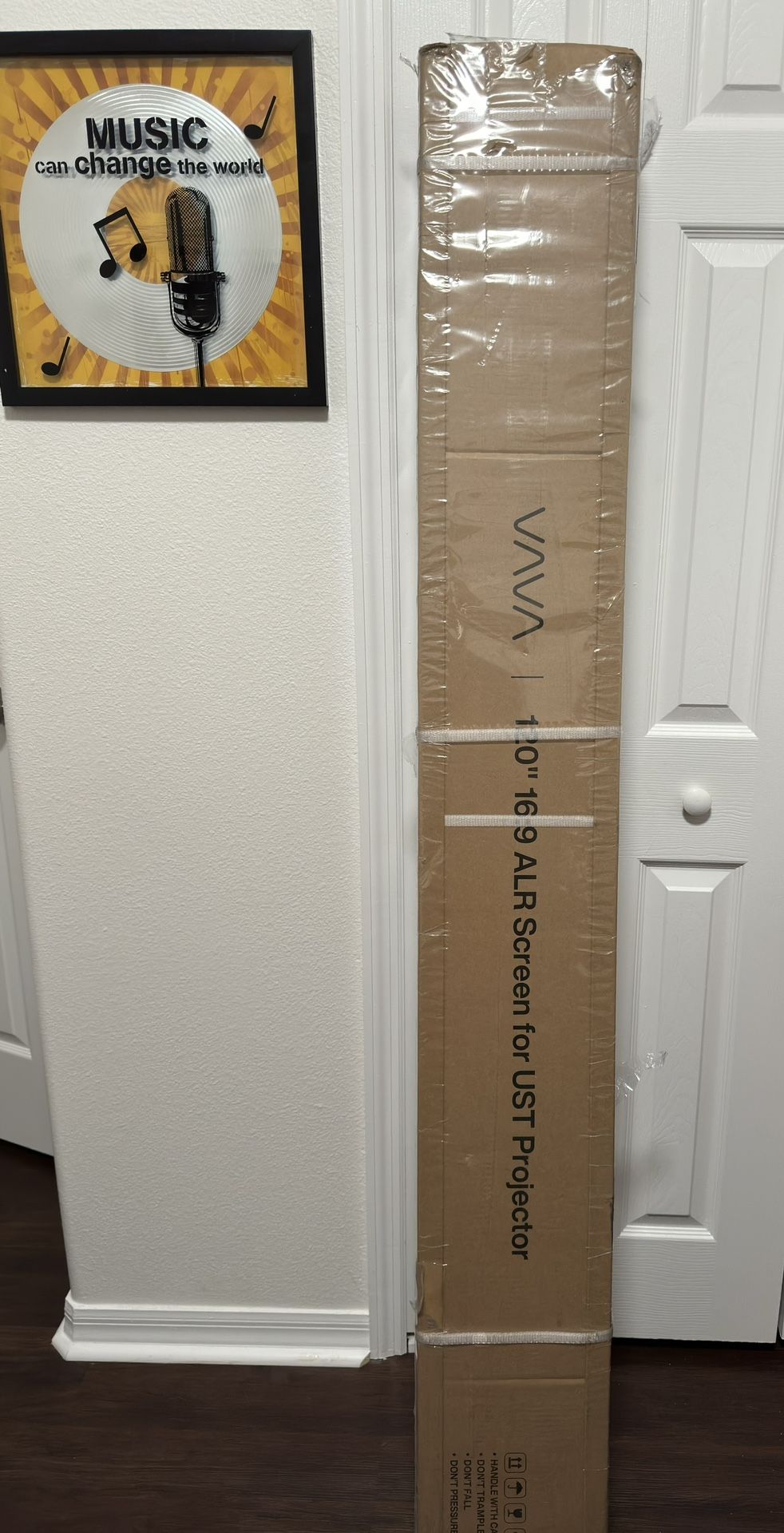 120” VAVA ALR Screen for ultra-short throw laser projectors.