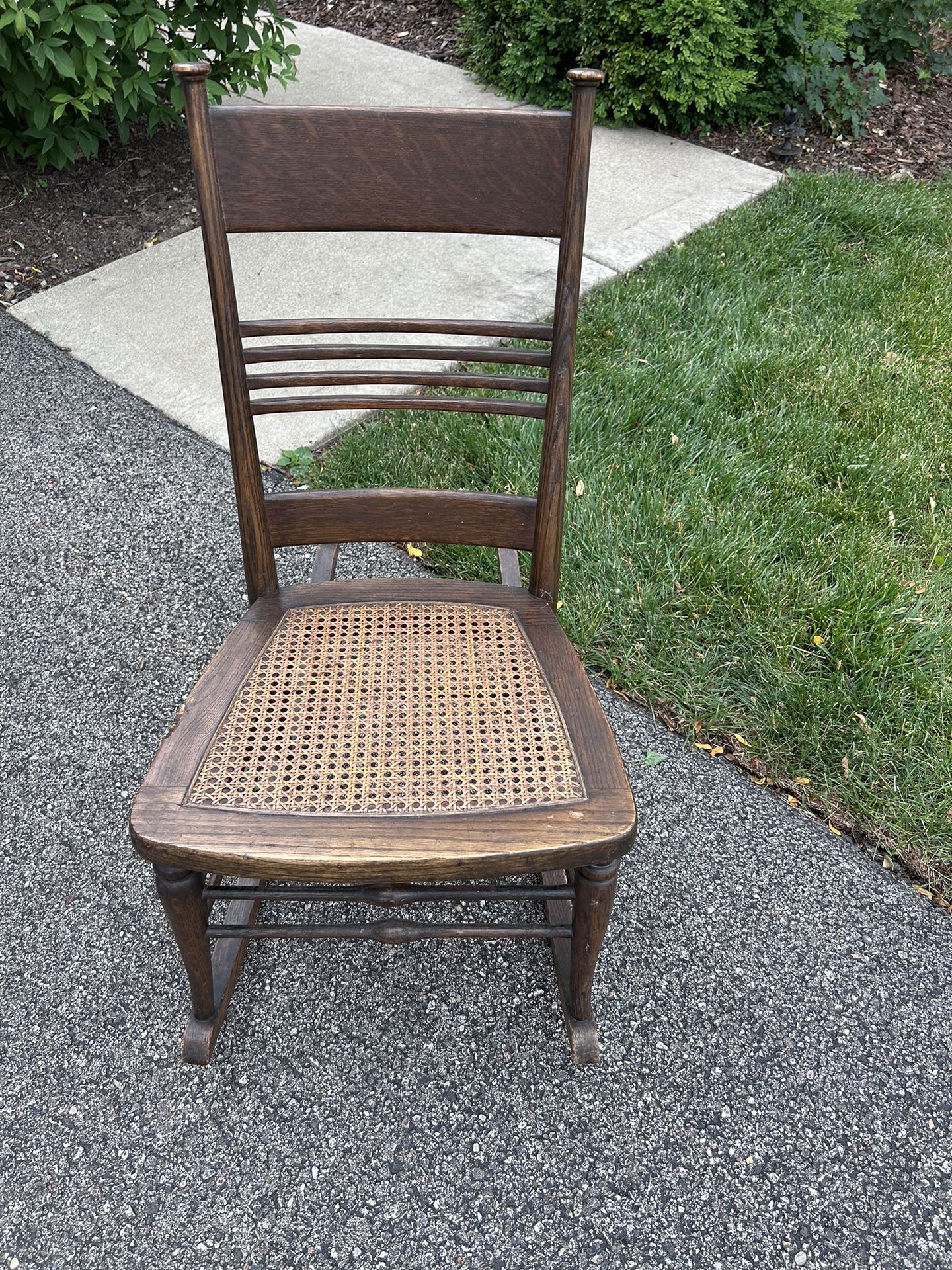 Antique Oak Child’s Rocking Chair