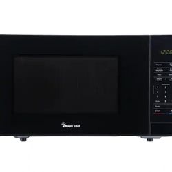 1.1 cu. ft. Countertop Microwave in Black with Gray Cavity