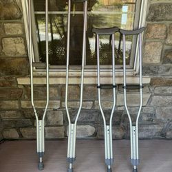 Free 2 Sets Of Crutches