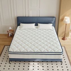10" Full Size Hybrid Mattress - Medium Firm Cooling Memory Foam