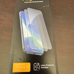 iPhone 16 pro glass screen protectors