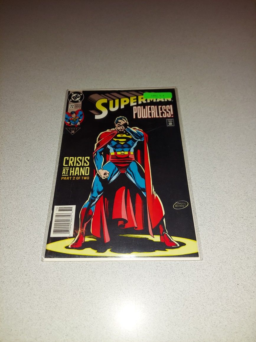 1992 SUPERMAN #72 COMIC BAGGED AND BOARDED 