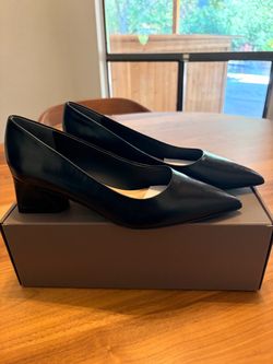 NEW, Franco Sarto Racer Pointed Toe Block Heel Pumps