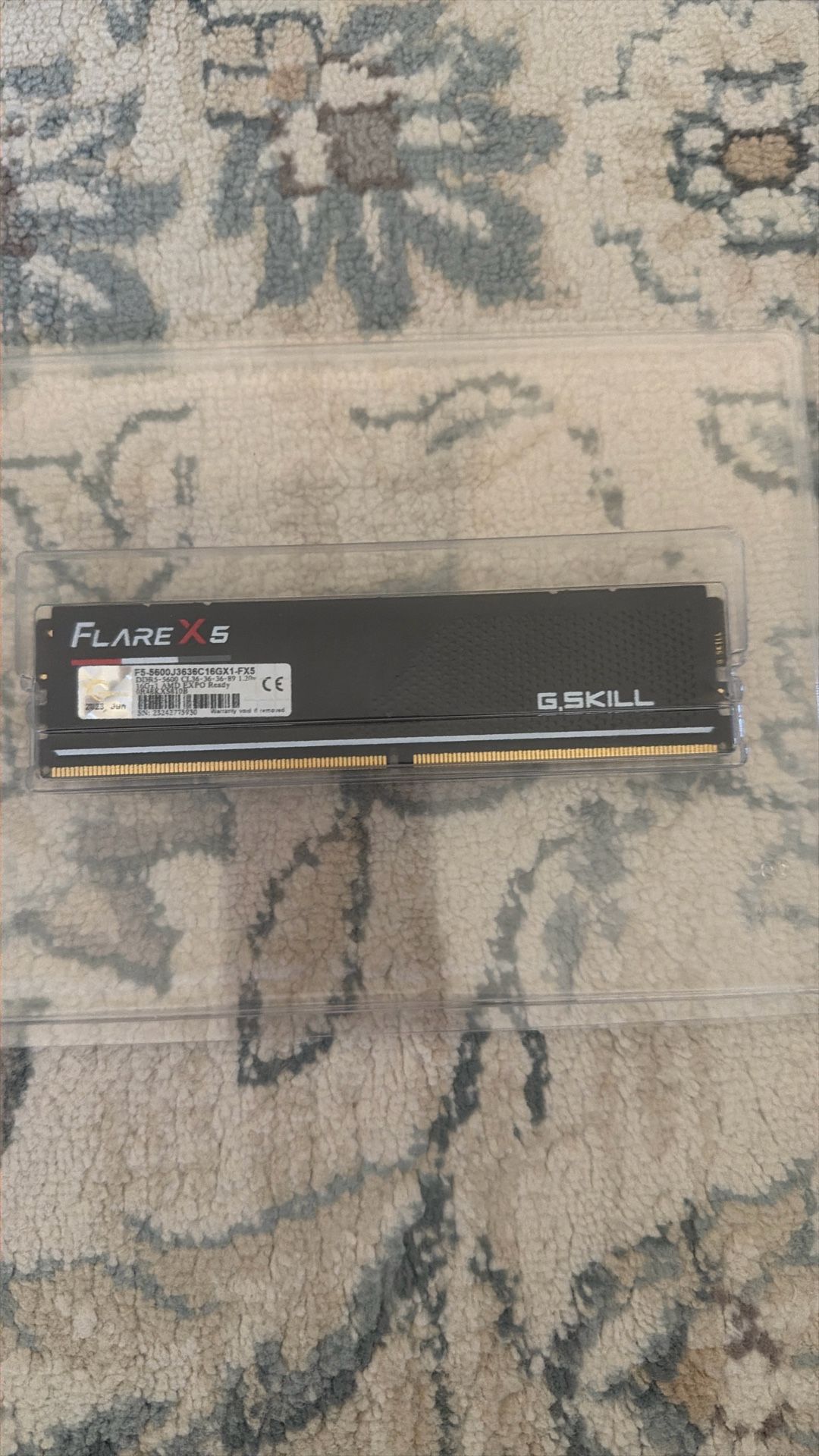 G.Skill Flare X5 16GB DDR5-5600 PC5-44800 CL36 Single Channel Desktop Memory