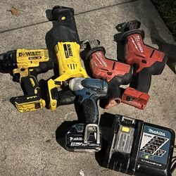 Milwaukee  Makita  Dewalt Power Tools 
