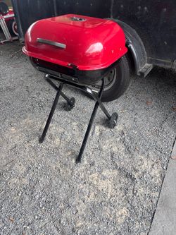 Portable walk about charcoal bbq