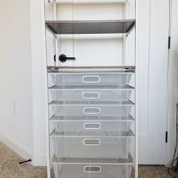 Origami Foldable Shelves With Drawers, and Hooks- $80