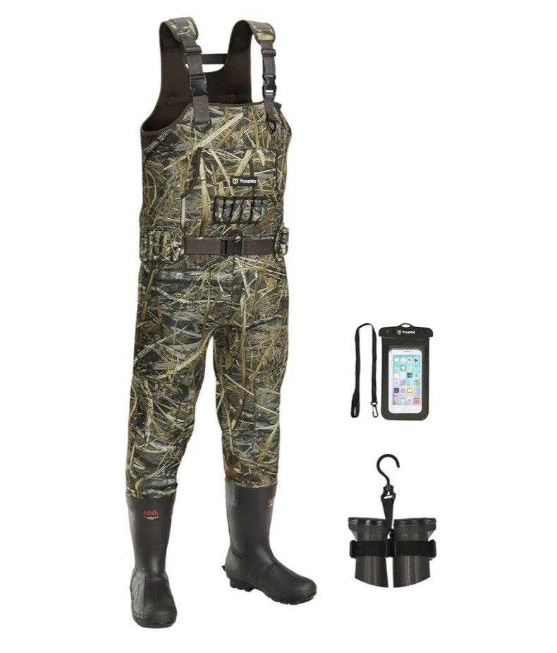 TIDEWE Chest Waders for Women with 600G Insulation Camo Waterproof Neoprene Waders for Duck Hunting & Fishing BRAND NEW size 5 (Retail$139)
