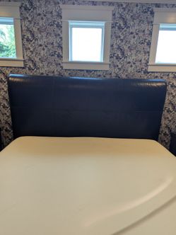 King Leather Headboard