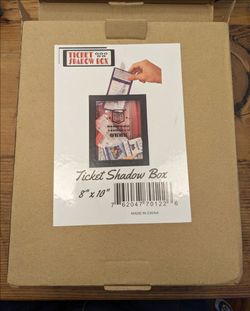 Ticket Shadow Box 8x10 Drop Your Tickets Here Memory Keepsake Frame New