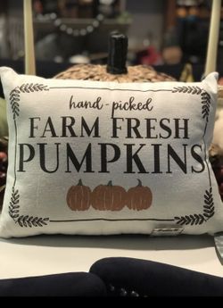 New Farm Fresh Pumpkins 🎃 Pillow