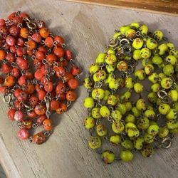 PULSERA ANTIGUA DE COLORES DE CORAL C/U