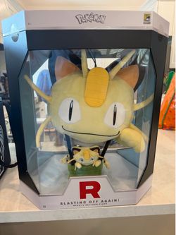 SDCC Exclusive Jazwares Pokemon Meowth Blasting off Again Plush