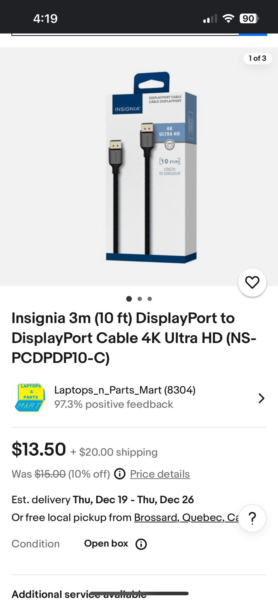 DP TO DP CABLE