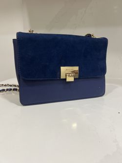 Aldo Blue Velvet Bag