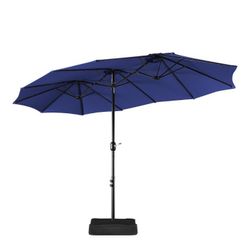 Yaheetech 13FT Double-Sided Patio Umbrella w/Base