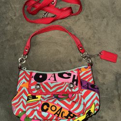 Vintage Coach Poppy Crossbody Graffiti Bag 