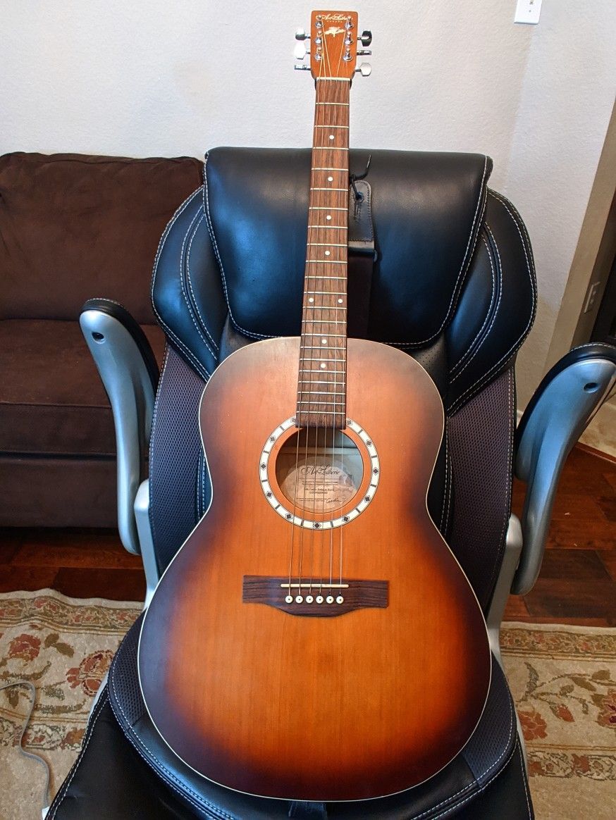 Beautiful Art and Lutherie Folk Cedar Antique Burst Guitar, With hardshell case - $400 Obo